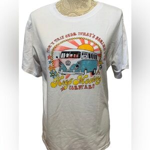 SHEIN woman white T-shirt with words/design size fitted large